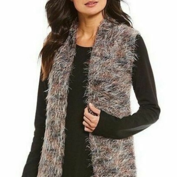 Bryn Walker Cardigan Sweater Vest Duster Wool Alpaca Longline Cozy Gray Medium - Picture 13 of 13